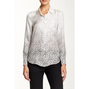 Band Of Outsiders Degrade Leopard‎ Wasy Shirt Blouse Sz 1/S